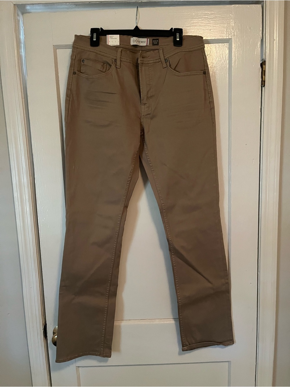 Men's Straight Fit Khaki Jeans - Classic Everyday Style